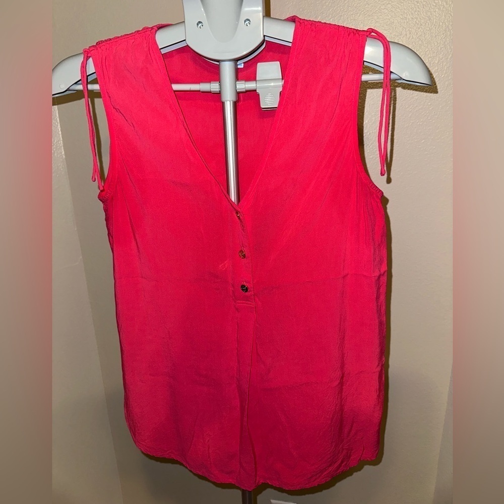 Draper James Coral Sleeveless Top